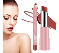 Baume À Lèvres Hydratant - Contour Waterproof Résistant,Baume Mat Imperméable Non Collant pour Soin Quotidien Hivernal Maquillage Femmes