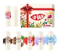 Baume à lèvres hydratant - Lot de 5 crèmes repulpantes - Crème de soin des lèvres - Pour femmes hydratées avec soin de la peau de jour et de nuit - Pour voyage et hiver