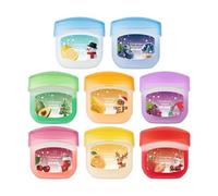 Baume À Lèvres Hydratant | Nourrissant Fruité Éclaircissant | 8 Pièces Thème De Noël Baume À Lèvres Hydratant - Pour Femmes Famille Ami Hiver Temps Froid Maquillage Maison Voyage