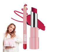 Baume à Lèvres Hydratant,Rouge À Lèvres Teinté - Effet Volume Nourrissant Longue Durée Non Collant Mat pour, Froid, Nuit et Maquillage Quotidien