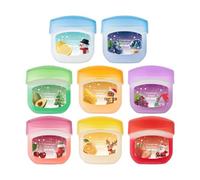 Baume À Lèvres Hydratant Saveur Fruitée Éclaircissante | 8 Pièces Baume À Lèvres Éclaircissant Thème Noël Pour Femmes Hiver Temps Froid Maison