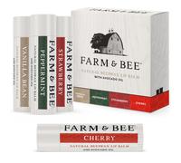 Baume a levres naturel - Pack de varietes - Ingredients biologiques et naturels - Care a base de cire d'abeille Chapstick - Great Gift - Farm & B