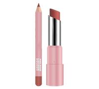 Baume À Lèvres Nourrissant, Rouge À Lèvres Mat Européen Et Américain Un Ensemble Complet De Deux En Un Ensemble De Lipstick À Lèvres En Velours De Pâte De Pâte Nude En Velours, Hydratant À Lèvres - Éc
