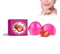 Baume à Lèvres, Nourrissante Baume à Lèvres, Sphère Nourrissante Baume à Lèvres, Baume à Lèvres Hydratant, Baume à Lèvres Pour à Saveur De Fruits, Saveur De Fraise Flavor Smooth Ball Lip Balm