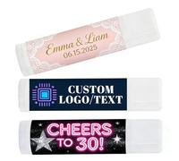 Baume à lèvres personnalisé en vrac avec logo Chapstick personnalisé, articles promotionnels pour cadeaux d'affaires, mariage et événement (100 pièces)