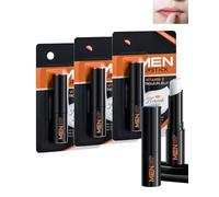 Baume à lèvres pour hommes-3 pièces Baume à lèvres à la vitamine E, Soin Des Lèvres Hydratant Longue Durée pour Les Lèvres Sèches et Gercées,Moisturizing & Nourishing Lip Balm Thanksgiving Set for Men