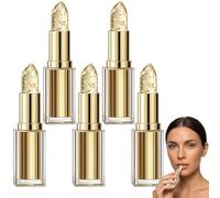 Baume à Lèvres Réactif au pH, Soin Hydratant Teinté Rose, Tenue San (5 pc) | hydratante sans transfert, effet rose brillant, soin léger pour lèvres sèches et mûres，Rouge à Lèvres Transparent Changeant