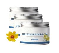 Baume À L'hélichryse, Crème À L'hélichryse Pour Réparer La Peau, Ingrédients Naturels, Hydratation En Profondeur, Crème Multi-usage Pour Tous Les Types De Peau (3PCS)