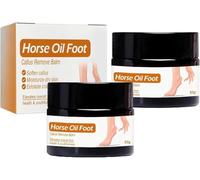 Baume anti-callosités à l'huile de cheval, crème hydratante pour les pieds, exfoliant et anti-crevasses, hydratation longue durée, pour talons secs et crevassés