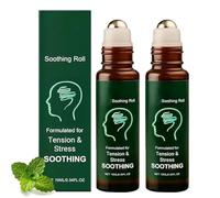 Baume apaisant roll-on contre la douleur, stick confortable pour soulager les maux de tête, rafraîchit et apaise rapidement, format pratique à emporter