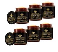 Baume au miel de suif de bœuf pour peaux sèches et sensibles, baume feuchtigkeitsspendender naturel, baume de soin profondément nourrissant pour le visage et le corps, apaisant pour les mains (6pcs)