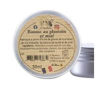 Baume au Plantain et Miel, Soin Naturel Artisanal, 50ml, Fabriqué en Périgord Noir Dordogne