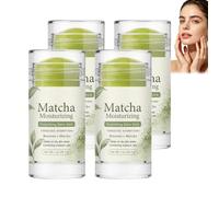 Baume au suif de bœuf et matcha, stick hydratant solide pour le visage et le corps, baume nourrissant non gras pour peaux sèches, texture fouettée, hydratation intense et soin apaisant. (4PCS)