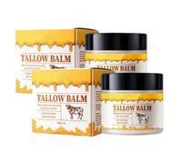 Baume au suif et au miel pour le visage, baume naturel au suif de bœuf nourri à l'herbe et au miel sauvage brut, hydratant naturel pour le visage et le corps, convient à tous les types de peau.