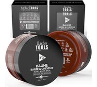 Baume Barbe & cheveux | N°3 | aux huiles 100% naturelles - FABRIQUÉE EN FRANCE - Nourrit, Hydrate, structure. À base de 2 cires, 2 beurres, 5 Huiles Végétales, 2 huiles essentielles, Vitamine E (80ml)