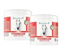 Baume chauffant extra fort Kräuterhof® Duo (2x500ml) - Gel chauffant pour muscles et articulations fatigués, soulage courbatures, tensions dorsales et douleurs articulaires.