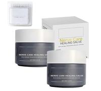 Baume cicatrisant Elycura Nerve Care, crème apaisante Elycura, pour le dos, le cou, les mains, les genoux, le paquet comprend 100 cotons-tiges (2pcs)