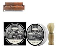 Baume D'antan Pour Le Cuir,Baume D'antan,Renovateur Cuir,Crème D'entretien Du Cuirs,Pâte D'entretien,Kit Reparation Cuirs Avec Brosse, Réparer Le Rayures Sur Le Canapés, Le Sièges De Voiture (1)