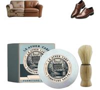 Baume D'antan Pour Le Cuir, Baume Recolorant Cuir Rénovateur De Cuir Pour Canapés avec Brosse, Répare Le Cuir Fatigué & Rayé,Ravive La Couleur (1)