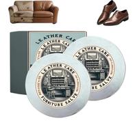 Baume D'antan Pour Le Cuir,Carolina Furniture Collective Salve,Baume Recolorant Cuir Rénovateur De Cuir Pour Canapés,Fauteuils,Sièges De Voiture,Répare Le Cuir Fatigué & Rayé,Ravive La Couleur (2PC)