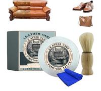 Baume D'antan Pour Le Cuir,Furniture Collective Salve,Baume Recolorant Cuir Rénovateur pour Restaurer la Couleur et Nourrir Le Cuirs Délavé,Usé ou Rayé sur Canapé,Meuble,Siège Auto, Chaussures (1 Set)