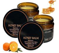 Baume de calcium, Crème hydratante pour le visage, Baumes de teif et de miel, Crème apaisante hydratante pour le visage pour la peau sensible à la graisse sèche, 57g (2pcs)