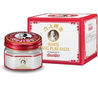 Baume de Massage Siang Pure Blanc - Grand format 40 g - Baume Siangpure Traditionnel Thaï à Base d’Huiles Naturelles - Relaxation et Bien-Être Quotidien