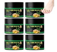 Baume de soin des ongles 7 jours, fortifiant pour ongles infusé à l'huile de gingembre pour ongles abîmés, soin hydratant en profondeur pour cuticules et baume réparateur pour ongles (6PCS)