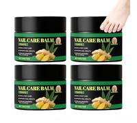 Baume de soin des ongles 7 jours, fortifiant pour ongles infusé à l'huile de gingembre pour ongles abîmés, soin hydratant en profondeur pour cuticules et baume réparateur pour ongles (4PCS)