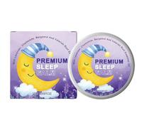 Baume de sommeil, baume naturel d'aide au sommeil, crème de nuit naturelle, compact et facile à transporter, apaisant avec des ingrédients herbes, 5,5 × 2,2 cm, pour les temples des