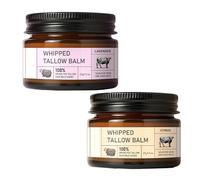 Baume de suif Halal Tayyib, baume de miel de tallowand, baume de suif de bœuf nourri à l'herbe biologique avec miel cru, soins de la peau hydratante nourrissants naturels, 37g (A3)