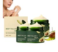 Baume de toi de bœuf et d'avocats pour la peau et le visage,Crème visage de toi de bœuf pour les hommes,Tois alimentés par l'herbe pour le corps, Hydratant pour les visages Corps et mains (3)