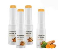 Baume éclaircissant pour lèvres foncées, baume à lèvres au curcuma pour fumeurs avec extrait de racine de curcuma, hydratant longue durée pour lèvres sèches, gercées et ternes, exfoliant (4)