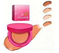 Baume Fond de Teint Couvrant, Correcteur Maquillage et Anticerne Crème, Fond de Teint Matifiant Hydratant pour Masquer Pores et Imperfections, Longue Tenue (Marron Cacao)