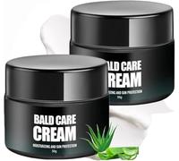 Baume hydratant pour crâne rasé 50 g pour hommes, après-rasage, matifiant, soin quotidien pour le visage, pour un cuir chevelu lisse et apaisé