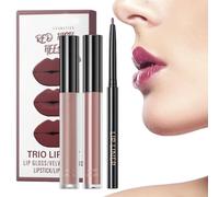 Baume Hydratant pour les Lèvres,À Effet Longue Durée, Portable et Non Collant - Crayon pour Lèvres et Maquillage | Idéal pour Voyage Bureau Extérieur Cadeau