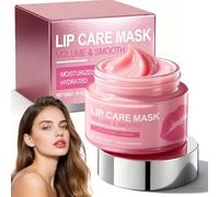 Baume Levre,Gommage Levre,Lip Sleeping Mask,Soin Hydratant Et Exfoliant,éLimine Les Peaux Mortes Et RéPare Les LèVres GercéEs,Nourrit Les LèVres SèChes,Pour Lips SèChes Et GercéEs,50g