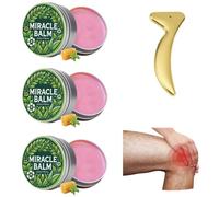 Baume miracle, baume à base de plantes, crème conjointe apaisante, ingrédients naturels, baume pour les jambes, les bras, les pieds, le dos détendu et confortable, soulager l'inconfort physique