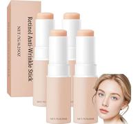 Baume multi-rebond des rides, bâton de sérum raffermissant au rétinol pour le visage et le cou, baume hydratant anti-rides à l'acide hyaluronique, bâton de soin pour les ridules des yeux (4 pièces)