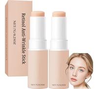 Baume multi-rebond des rides, bâton de sérum raffermissant au rétinol pour le visage et le cou, baume hydratant anti-rides à l'acide hyaluronique, bâton de soin pour les ridules des yeux (2 pièces)