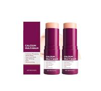 Baume Multi-Usage, Stick Anti-Rides, Baume Multi-Usage Au Calcium, Anti-âGe, Hydratant, Riche En Amande Et Vitamine E Pour Baume à LèVres, CrèMe Contour Des Yeux, Cou (2)