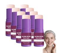 Baume multi-usages au calcium en stick Baume multi-usages au calcium le relâchement cutané, anti-rides Bau/me mul/ti-usa/ges au calci/um anti-rides,Bau/me à lèvres an/ti-âge (8 PCS)