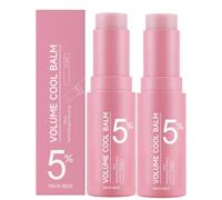 Baume Multi-usages Volume Au Collagène Rose,Soin Hydratant Visage,Stick Collagene Coreen,Stick Repulpant Visage,Sticks Hydratant Pour Les Lèvres,Les Yeux Et Le Cou,Nourrit En Profondeur,10 g (2PC)