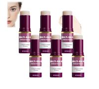 Baume multi-vitaminé au calcium, crème visage anti-âge, raffermissant, stick hydratant au collagène, stick réparateur contour des yeux anti-rides, hydratant intensif, convient aux yeux (6pcs)