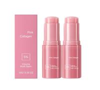 Baume multifonction au collagène rose,stick anti-âge polyvalent pour le contour des yeux,le cou,rides d'expression,booster de collagène raffermissant et liftant,effet anti-rides (2, pièce)