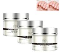 Baume naturel à l'huile d'arbre à thé pour ongles et cuticules, Crème régénératrice pour la surface des ongles et éclaircissant sous l'ongle, répare les ongles secs et cassants, (3 pièces)