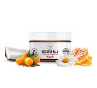 Baume naturel pour pattes de chien & baume pour nez 75 ml - Hydrate et soulage les coussinets secs et fissurés - Protection des pattes pour chiens en été et en hiver