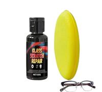 Baume nettoyant pour lunettes - 50 g - Avec éponge rayée - Pour réparer l'oxydation et la décoloration - Pour une utilisation quotidienne - Aide pour l'entretien quotidien des verres et