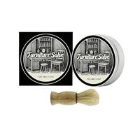 Baume Pour Meubles Avec Brosse - Crème Réparatrice Bois 100g Avec Brosse,Lustrant Et Conditionneur Pour Canapé En Cuir - Pour Les Taches Recoloration Nettoyage Restauration Et Entretien Canapé Siège B