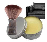 Baume pour Meubles en Bois,Huile, Crème, Polissant, et Après-shampoing | Baume en Cuir Inclus Brosse | Pour Canapés Canapés Chaussures Sacs Jack Bottes